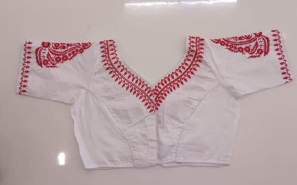 white colour red border  size  32=34=36